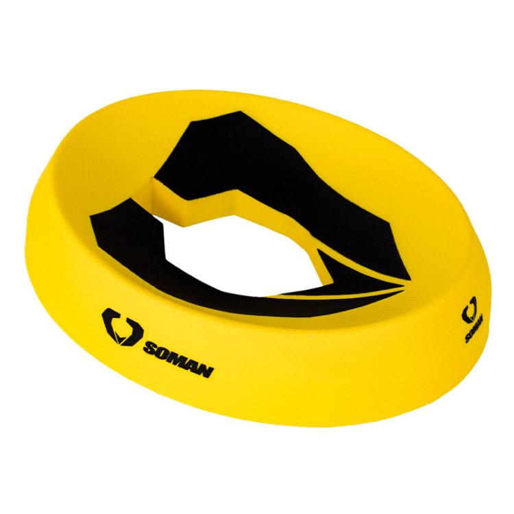 SOMAN Motorcycle Helmet Support Pad Anti-slip Protection Stand Yellow