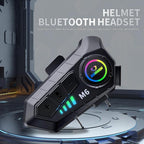 SOMAN Motorcycle Helmet Bluetooth Headset Stereo Voice Microphone, M6-Hard Mic, M6-Soft Mic