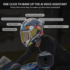 SOMAN Motorcycle Helmet Bluetooth Headset Stereo Voice Microphone, M6-Hard Mic, M6-Soft Mic