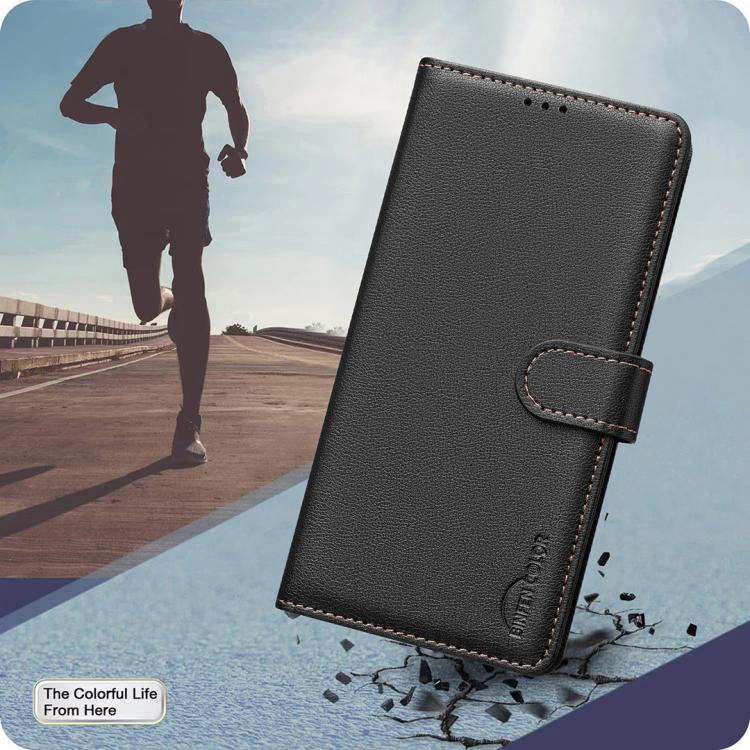 Litchi Texture RFID Anti-theft Leather Phone Case – Card Slot, Kickstand, Leather, For iPhone 18 Pro/17 Pro, For iPhone 18 Pro Max/17 Pro Max, For iPhone 17, For iPhone 17 Air