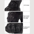 SOMAN MG-24 Motorcycle Sheepskin Gloves Touch Screen Off-road Riding Retro Gloves, M, L