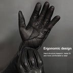 SOMAN MG-24 Motorcycle Sheepskin Gloves Touch Screen Off-road Riding Retro Gloves, M, L