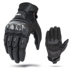 SOMAN MG21 Motorcycle Sheepskin Carbon Fiber Gloves Off-road Riding Anti-slip Gloves, M, L, XL, XXL M Black