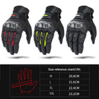 SOMAN MG21 Motorcycle Sheepskin Carbon Fiber Gloves Off-road Riding Anti-slip Gloves, M, L, XL, XXL