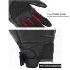 SOMAN MG21 Motorcycle Sheepskin Carbon Fiber Gloves Off-road Riding Anti-slip Gloves, M, L, XL, XXL