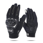 SOMAN CG666 Motorcycle Riding Anti-slip Full Finger Gloves, M, L, XL, XXL M Black