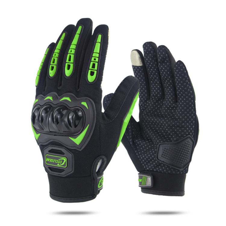 SOMAN CG666 Motorcycle Riding Anti-slip Full Finger Gloves, M, L, XL, XXL – Non-slip M Green