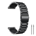 xDfind Three Beads Stainless Steel Watch Band, 14mm, 18mm, 20mm, 22mm 14mm Black