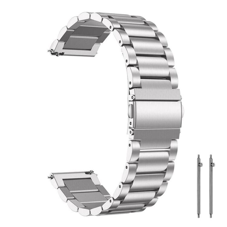 xDfind Three Beads Stainless Steel Watch Band, 14mm, 18mm, 20mm, 22mm 20mm Starlight