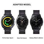 xDfind Three Beads Stainless Steel Watch Band, 14mm, 18mm, 20mm, 22mm