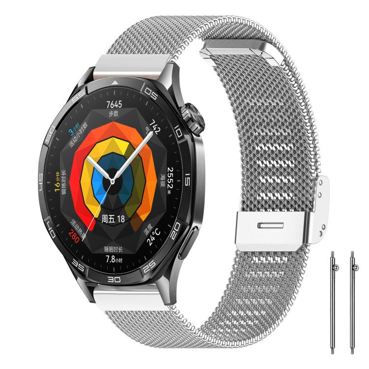 xDfind Buckle Metal Mesh Watch Band, 12mm, 18mm, For Garmin Lily 2 14mm, 20mm, 22mm 22mm Silver