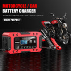 FOXSUR FBC1206F 12V 6A Car Motorcycle Battery Charger Smart Repair Multi-function Charger, EU Plug, US Plug, UK Plug, AU Plug – TPU