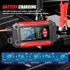 FOXSUR FTC-1206 2 in 1 12V Charging Tester Integrated Machine Car Motorcycle Battery Charger Tester, EU Plug, US Plug, UK Plug, AU Plug – TPU