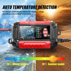 FOXSUR FTC-1206 2 in 1 12V Charging Tester Integrated Machine Car Motorcycle Battery Charger Tester, EU Plug, US Plug, UK Plug, AU Plug – TPU