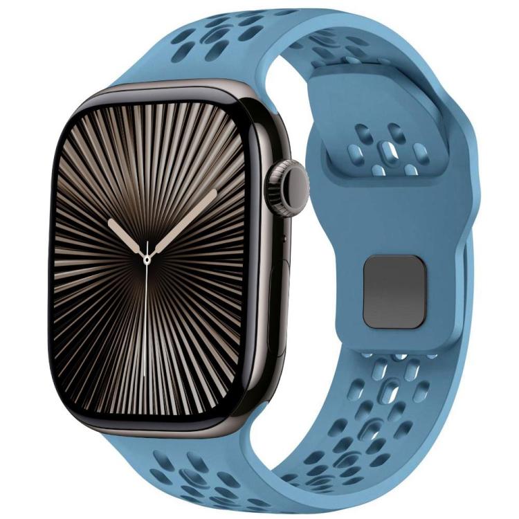 Watch Band – Silicone (46mm) #2 For Apple Watch 42mm 41mm 40mm 38mm Premium Blue