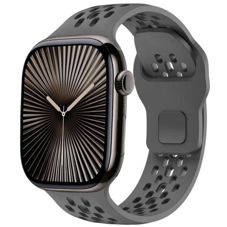 Watch Band – Silicone (46mm) #2 For Apple Watch 42mm 41mm 40mm 38mm Dark Grey