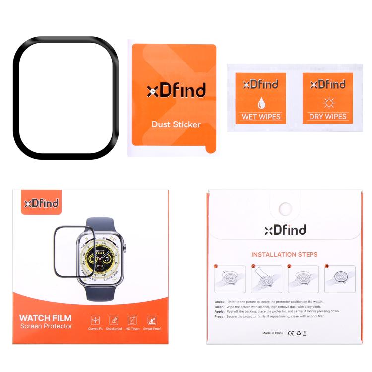 2pcs xDfind Curved 3D Composite Material Soft Film Screen Protector, For Garmin Venu X1, For Garmin vivosmart 5, For Garmin Forerunner 165, For Garmin Vivoactive 5, For Garmin Venu 3s, For Garmin Venu 3, For Garmin Fenix 7s Pro, For Garmin Fenix 7X Pro...