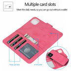 KLT888-2 Retro 2 in 1 Detachable Magnetic Horizontal Flip TPU + PU Leather Case with Holder & Card Slots & Photo Frame & Wallet, For iPhone 12 Pro Max