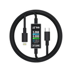 18 Kinds AV-Line Pro 1.2m Intelligent Detection Charging Data Cable, Type-C to 8 Pin, Type-C to Type-C – Fast Charging Type-C to 8 Pin