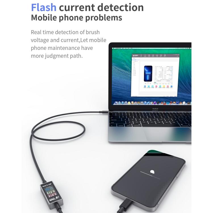 18 Kinds AV-Line Pro 1.2m Intelligent Detection Charging Data Cable, Type-C to 8 Pin, Type-C to Type-C – Fast Charging