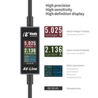 18 Kinds AV-Line Pro 1.2m Intelligent Detection Charging Data Cable, Type-C to 8 Pin, Type-C to Type-C – Fast Charging
