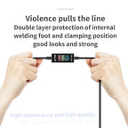 18 Kinds AV-Line Pro 1.2m Intelligent Detection Charging Data Cable, Type-C to 8 Pin, Type-C to Type-C – Fast Charging