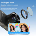 V5 64MP Retro Digital Camera 4K Recording 180 Flip Screen, Large Lens, Small Lens – Flip, 4K