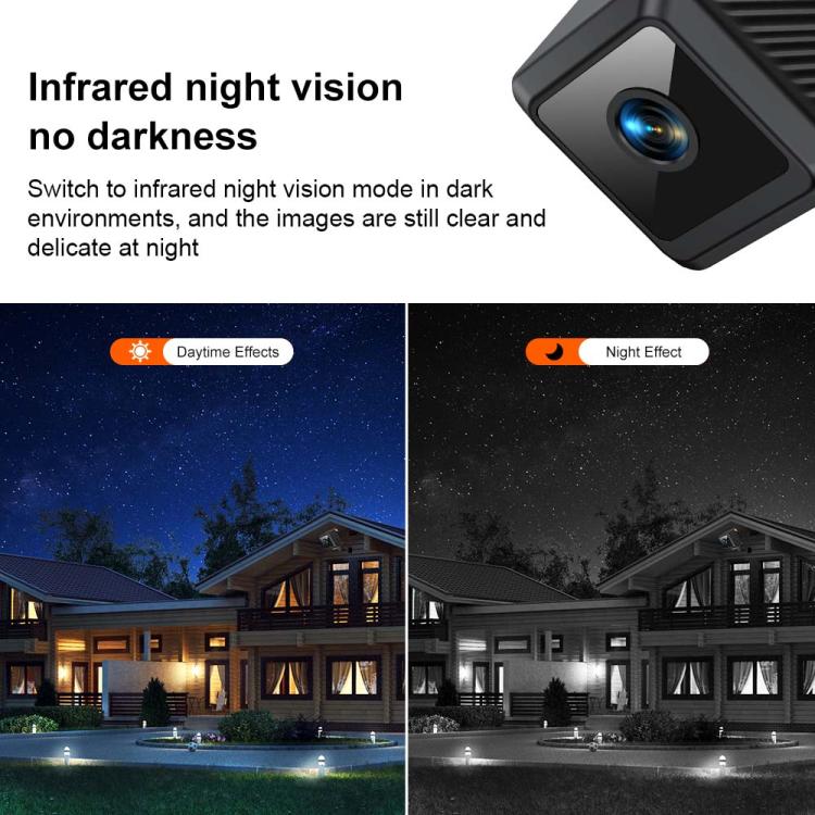 W02 HD Magnetic WiFi Smart Mini Camera Supports Motion Detection Infrared Night, W02 – Magnetic