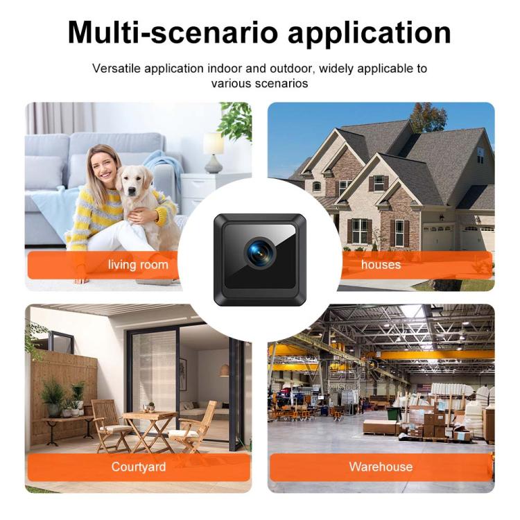 W02 HD Magnetic WiFi Smart Mini Camera Supports Motion Detection Infrared Night, W02 – Magnetic