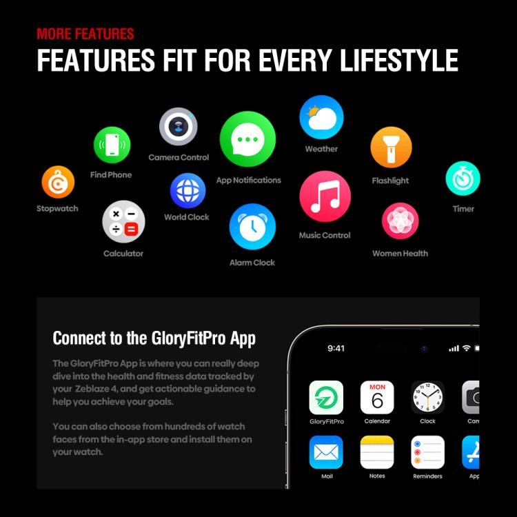 Smart Watch – 1.43" Screen, GPS