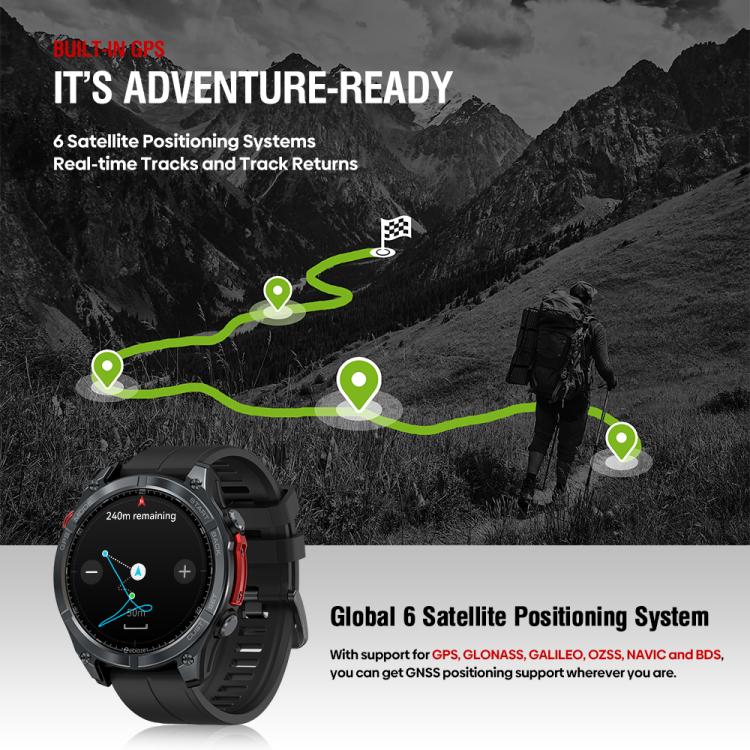 Smart Watch – 1.43" Screen, GPS