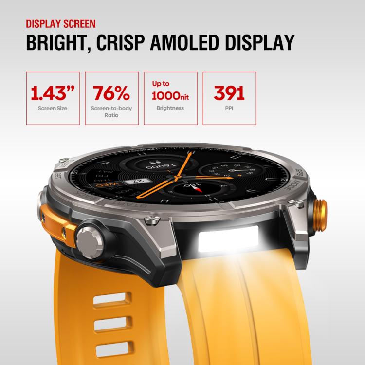 Smart Watch – 1.43" Screen, GPS