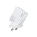 WK WP-U66 Kinkong 65W Dual USB-C / Type-C + USB GaN Fast Charger, UK Plug, US Plug, EU Plug UK Plug
