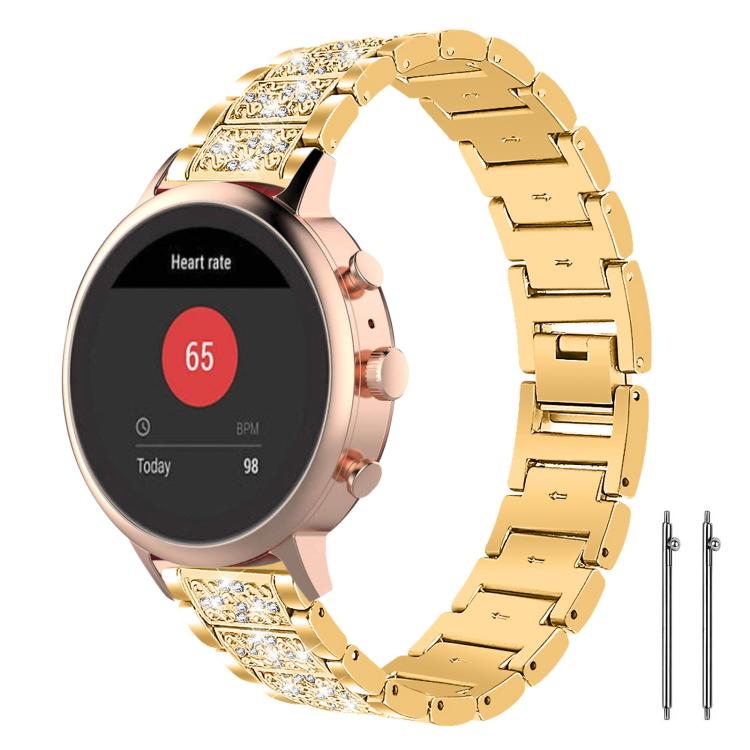 Diamond Jewelry Steel Watch Band, 22mm For Amazfit GTR 4/3/3... 18mm For Fossil Female Sport Charter HR Gold