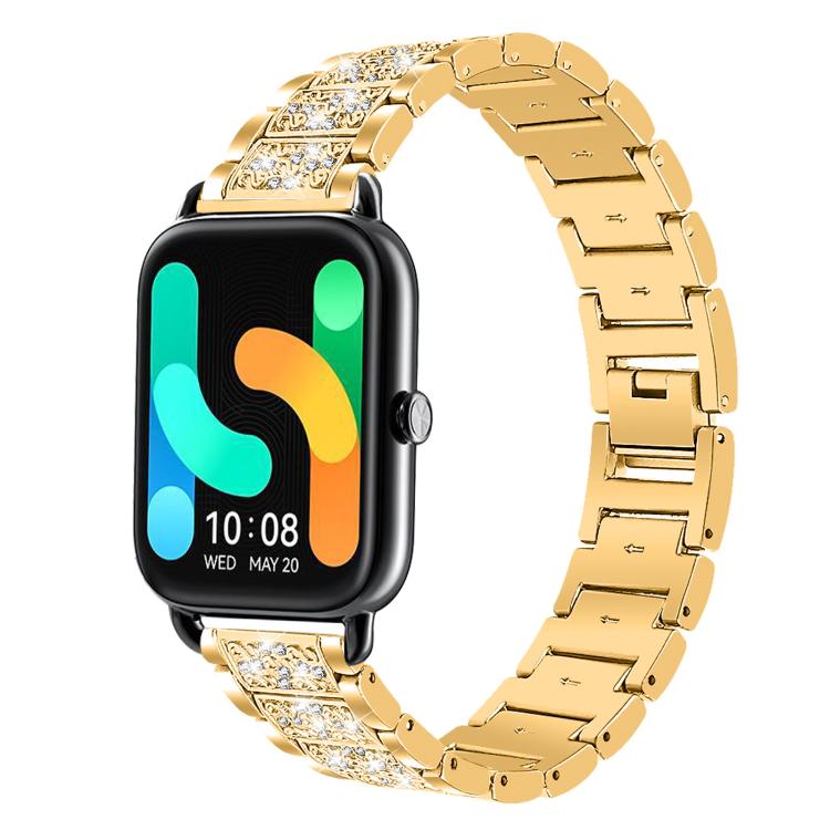 xDfind Diamond Jewelry Steel Watch Band, 20mm For COROS APEX 2 42mm / PACE 2, 20mm For Ticwatch GTH / E3 / E / 2, 22mm For Ticwatch Pro X / Pro3 / Pro / GTX / E2, 20mm For Xiaomi Haylou RS4 Plus LS11, 22mm For Xiaomi Watch S3/2 Pro/S2/S1... 20mm For Xiaomi Haylou RS4 Plus LS11 Gold