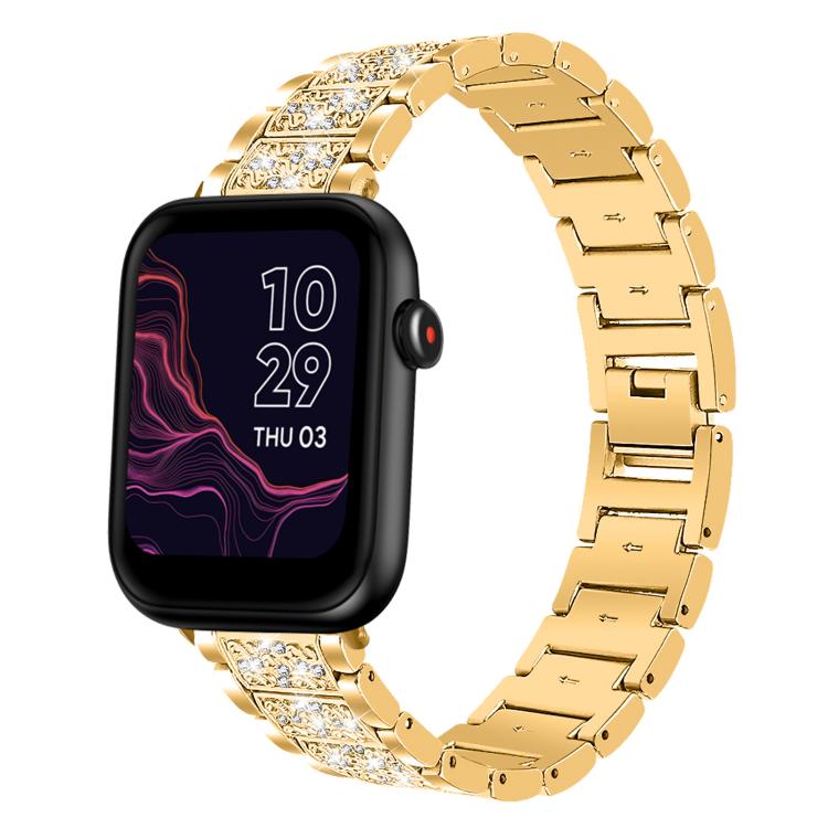 xDfind Diamond Jewelry Steel Watch Band, 20mm For COROS APEX 2 42mm / PACE 2, 20mm For Ticwatch GTH / E3 / E / 2, 22mm For Ticwatch Pro X / Pro3 / Pro / GTX / E2, 20mm For Xiaomi Haylou RS4 Plus LS11, 22mm For Xiaomi Watch S3/2 Pro/S2/S1... 20mm For Ticwatch GTH E3 E 2 Gold
