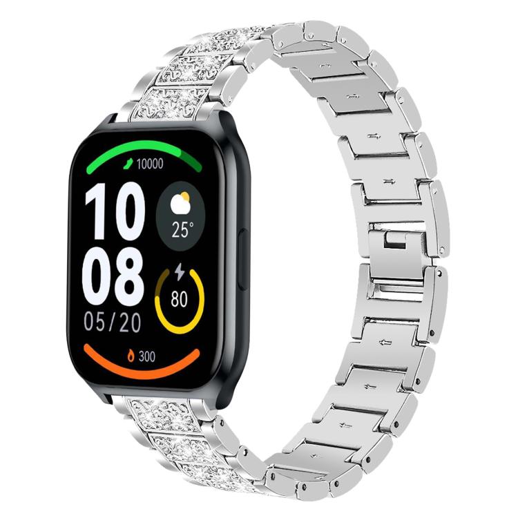 xDfind Diamond Jewelry Steel Watch Band, 20mm For COROS APEX 2 42mm / PACE 2, 20mm For Ticwatch GTH / E3 / E / 2, 22mm For Ticwatch Pro X / Pro3 / Pro / GTX / E2, 20mm For Xiaomi Haylou RS4 Plus LS11, 22mm For Xiaomi Watch S3/2 Pro/S2/S1... 22mm For Xiaomi Haylou Watch LS09B LS05S LS10 Silver