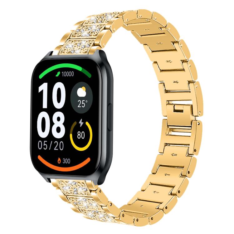 xDfind Diamond Jewelry Steel Watch Band, 20mm For COROS APEX 2 42mm / PACE 2, 20mm For Ticwatch GTH / E3 / E / 2, 22mm For Ticwatch Pro X / Pro3 / Pro / GTX / E2, 20mm For Xiaomi Haylou RS4 Plus LS11, 22mm For Xiaomi Watch S3/2 Pro/S2/S1... 22mm For Xiaomi Haylou Watch LS09B LS05S LS10 Gold