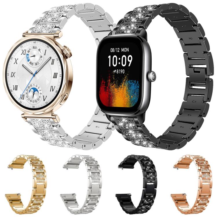 Diamond Jewelry Steel Watch Band, 20mm For COROS APEX 2 42mm / PACE 2,...