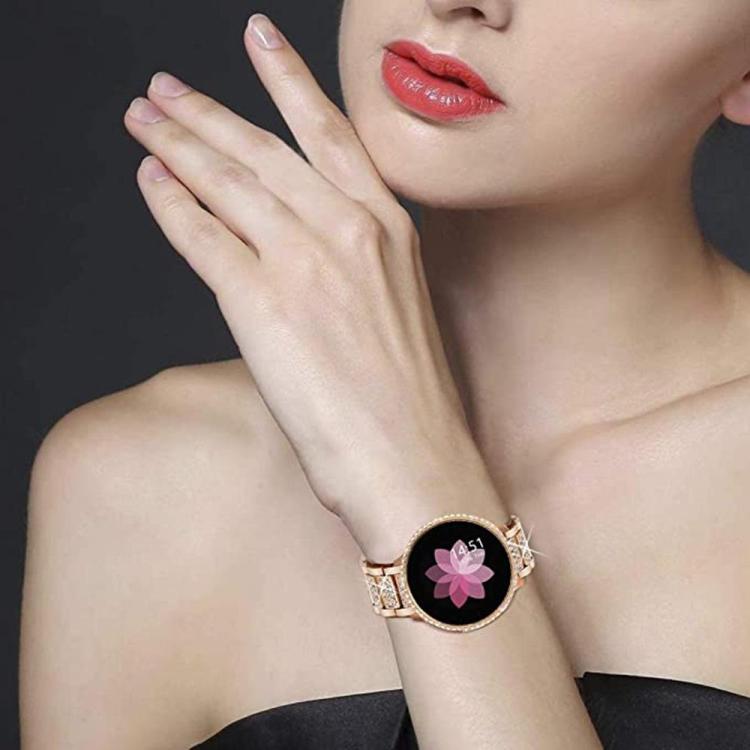 Diamond Jewelry Steel Watch Band, 20mm For COROS APEX 2 42mm / PACE 2,...