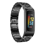Watch Band – Stainless Steel (18mm) #2 For Fitbit Charge 6 5 18mm Black