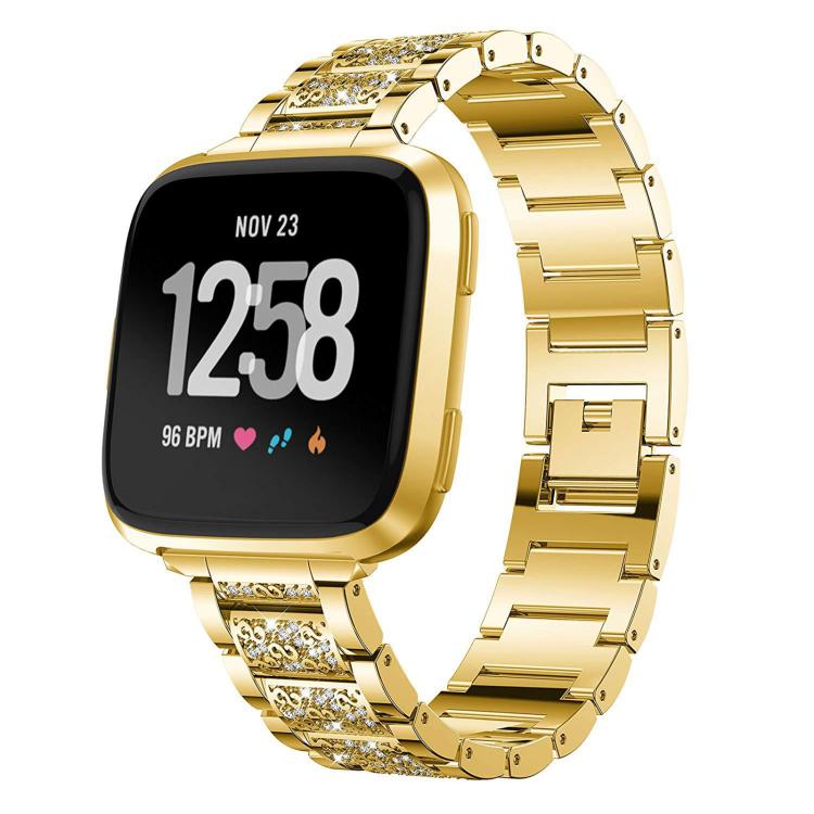 Watch Band – Stainless Steel (18mm) #2 For Fitbit Versa 4 3 Sense2 1 20mm Gold