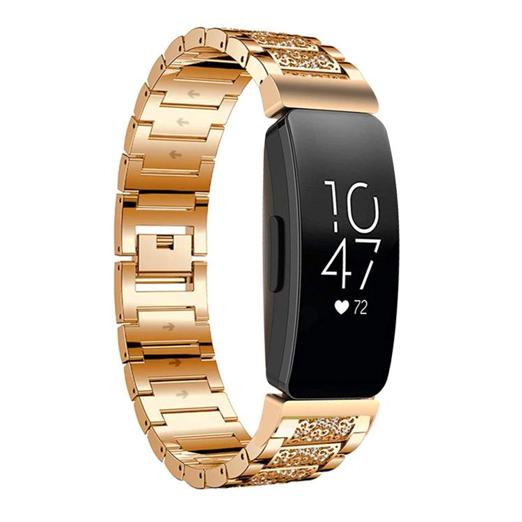 Watch Band – Stainless Steel (18mm) #2 For Fitbit Inspire 2 Ace 3 14mm Rose Gold