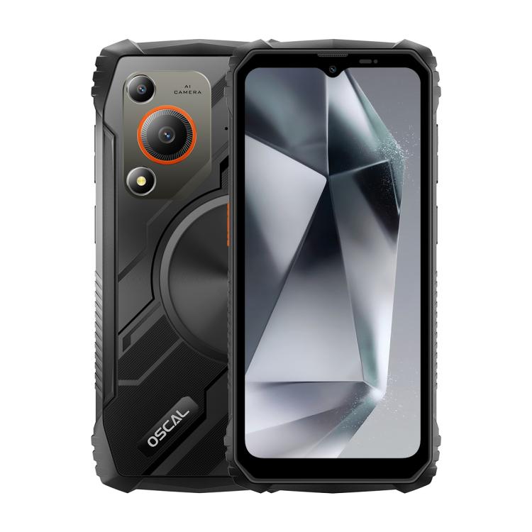 Blackview Oscal Marine 1, 6.56 inch Android 15 Unisoc UMS9230E T615 Octa Core, Network: 4G, OTG, NFC, 4GB+128GB 4GB+128GB Black