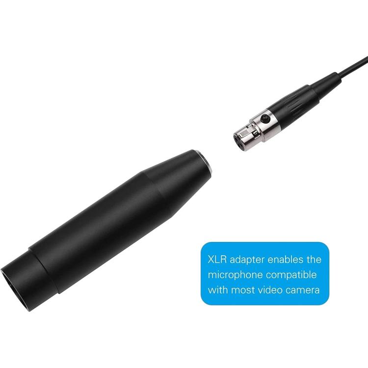Metal Lavalier Microphone, Cable Length: 1.5m, 3 Pin XLR Head, 4 Pin XLR Head