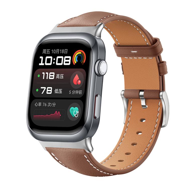 Watch Band – Leather (Black) #10 For Huawei Watch D2 22mm Coffee