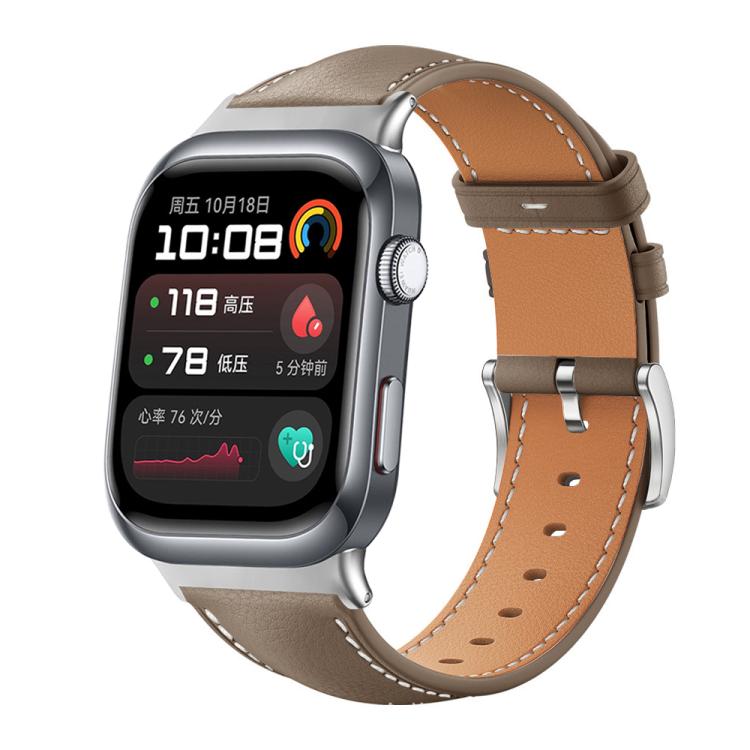 Watch Band – Leather (Black) #10 For Huawei Watch D2 22mm Brown