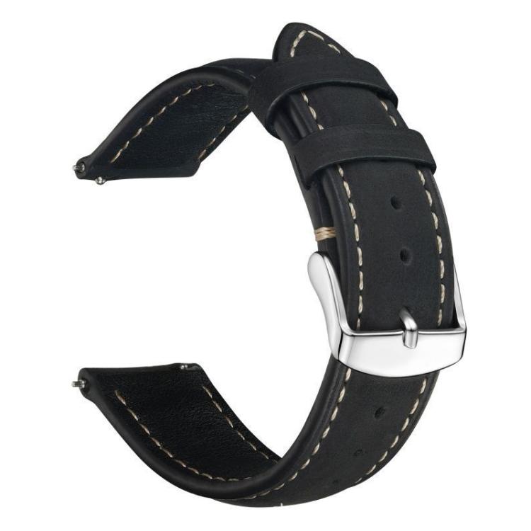 xDfind Retro Crazy Horse Texture Leather Watch Band, 24mm for Suunto 9 / 9 Baro / D5 / Core / 7, 14mm, 18mm 24mm for Suunto 9 9 Baro D5 Core 7 Black