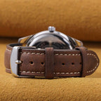 Retro Crazy Horse Texture Leather Watch Band, 24mm for Suunto 9 / 9 Baro / D5 / Core / 7, 14mm, 18mm – Leather
