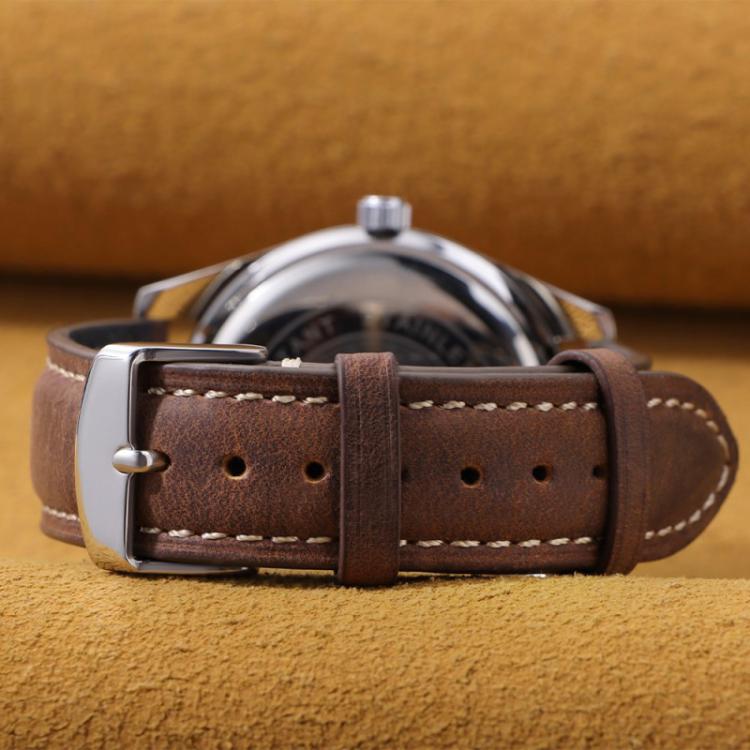 xDfind Retro Crazy Horse Texture Leather Watch Band, 24mm for Suunto 9 / 9 Baro / D5 / Core / 7, 14mm, 18mm